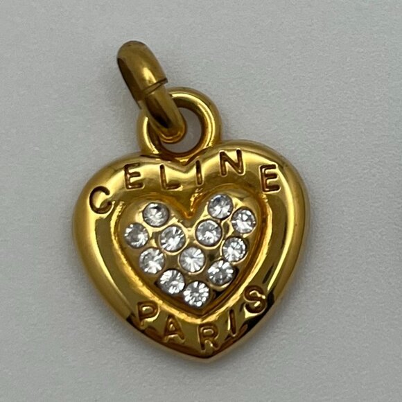 Vintage Celine Gold Tone Pendant Charm - Picture 1 of 4